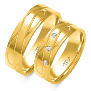 Obrączki ślubne ZO O-332 próba 585