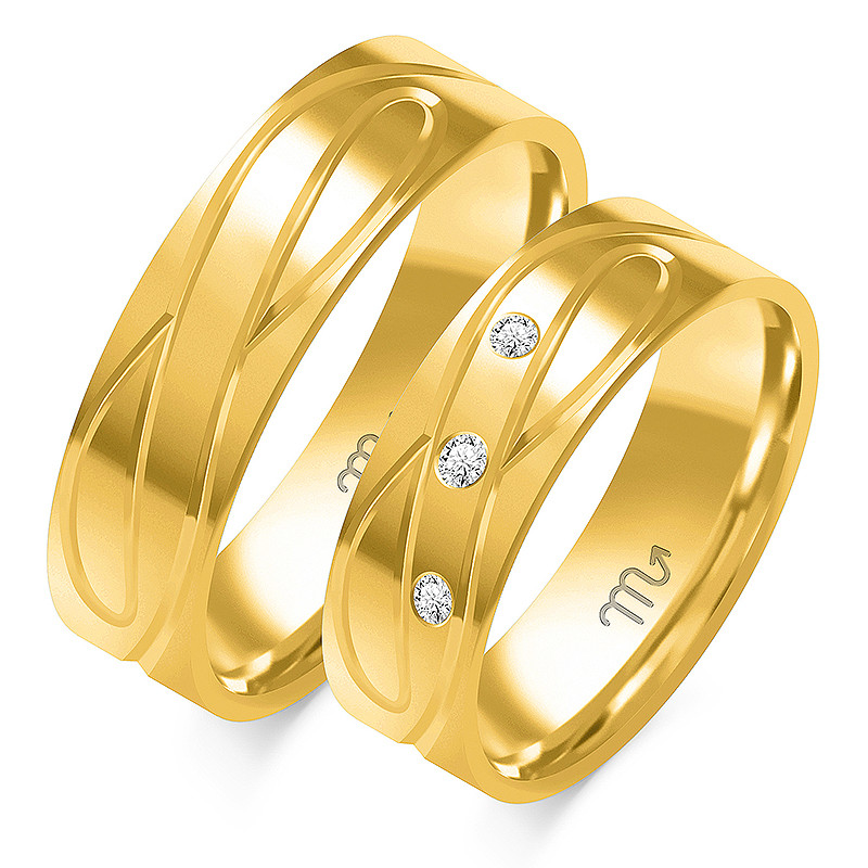 Obrączki ślubne ZO O-332 próba 585