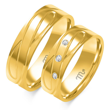 Obrączki ślubne ZO O-332 próba 585