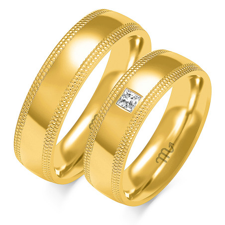 Obrączki ślubne ZO O-334 próba 585