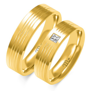 Obrączki ślubne ZO O-336 próba 585