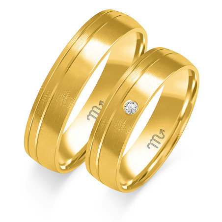 Obrączki ślubne ZO O-34 próba 585