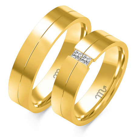 Obrączki ślubne ZO O-341 próba 585