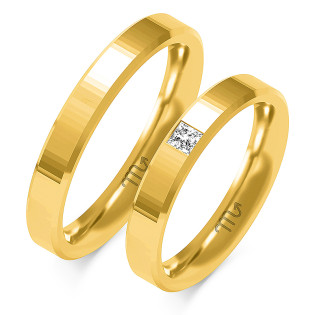 Obrączki ślubne ZO O-345 próba 585