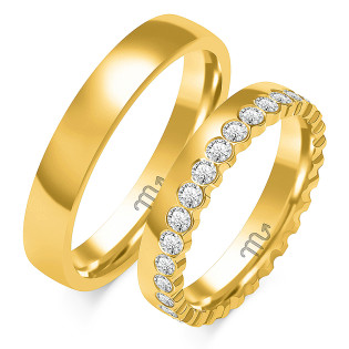 Obrączki ślubne ZO O-346 próba 585