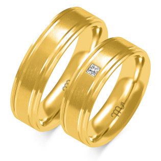 Obrączki ślubne ZO O-348 próba 585