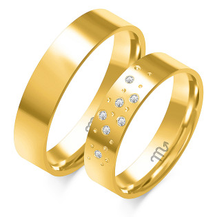 Obrączki ślubne ZO O-349 próba 585