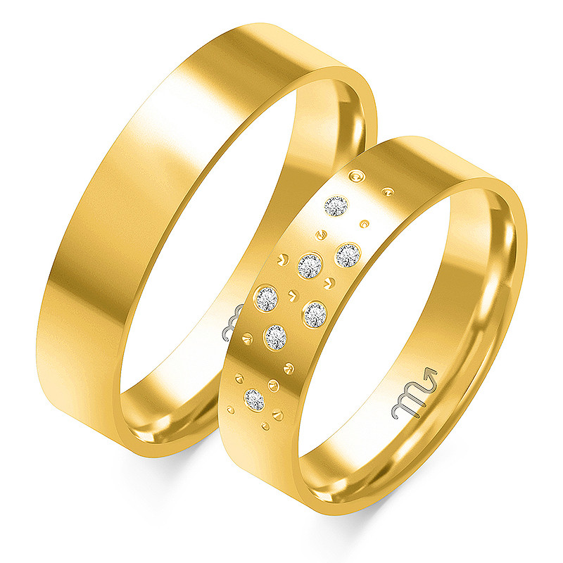 Obrączki ślubne ZO O-349 próba 585