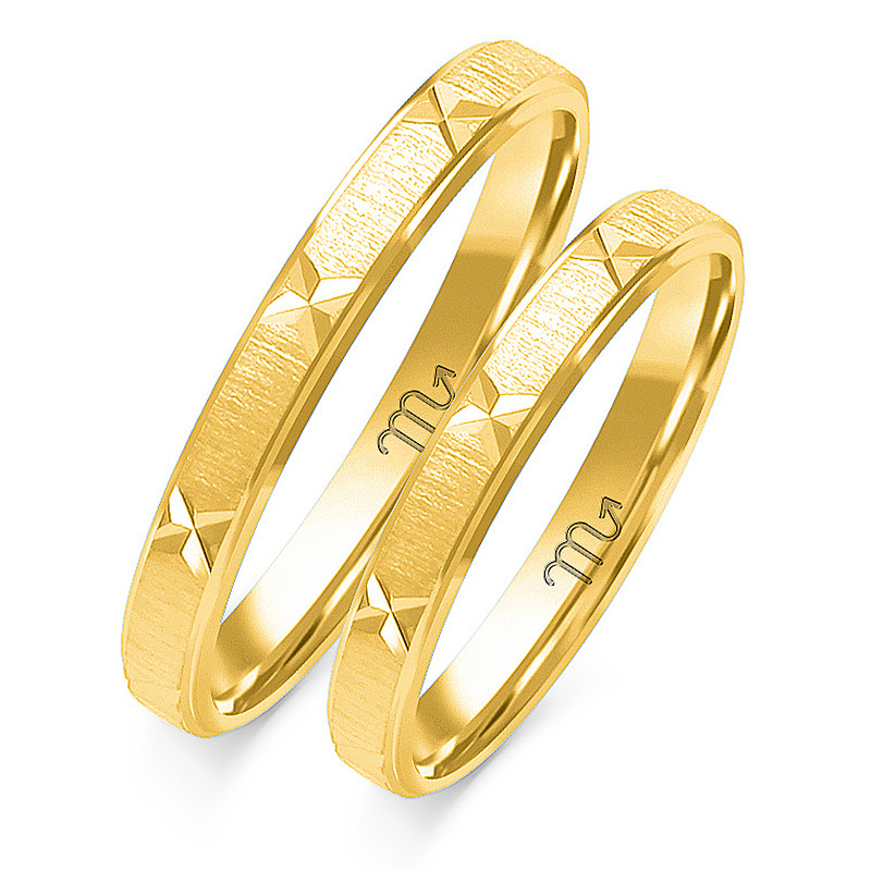 Obrączki ślubne ZO O-36 próba 585