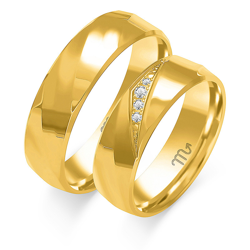 Obrączki ślubne ZO O-45 próba 585