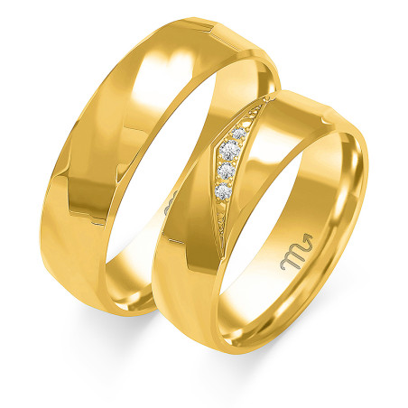 Obrączki ślubne ZO O-45 próba 585