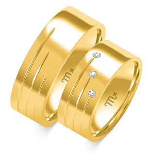 Obrączki ślubne ZO O-51 próba 585