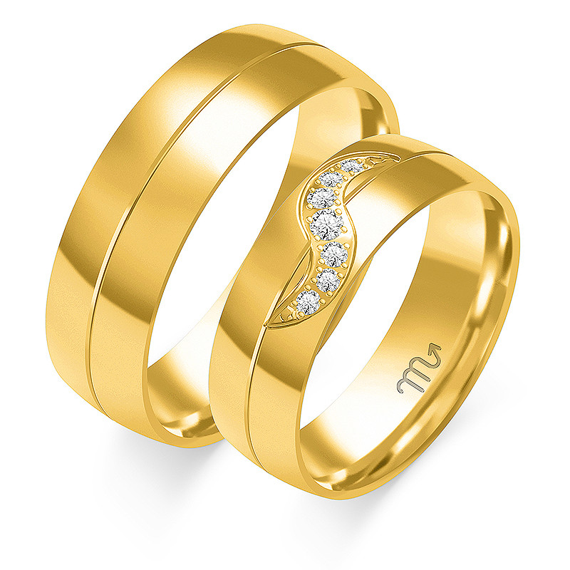 Obrączki ślubne ZO O-68 próba 585