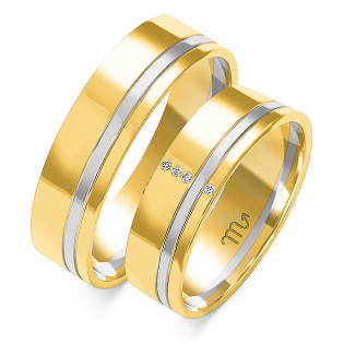 Obrączki ślubne ZO OE-14 próba 585