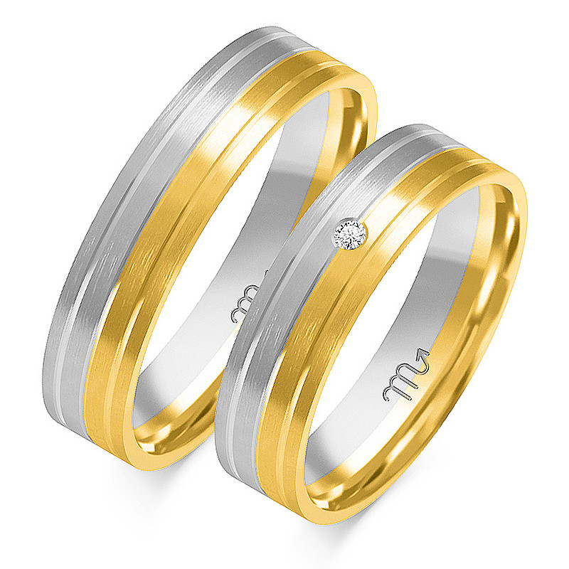 Obrączki ślubne ZO OE-182 próba 585