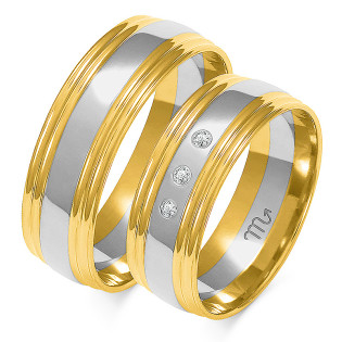 Obrączki ślubne ZO OE-280 próba 585