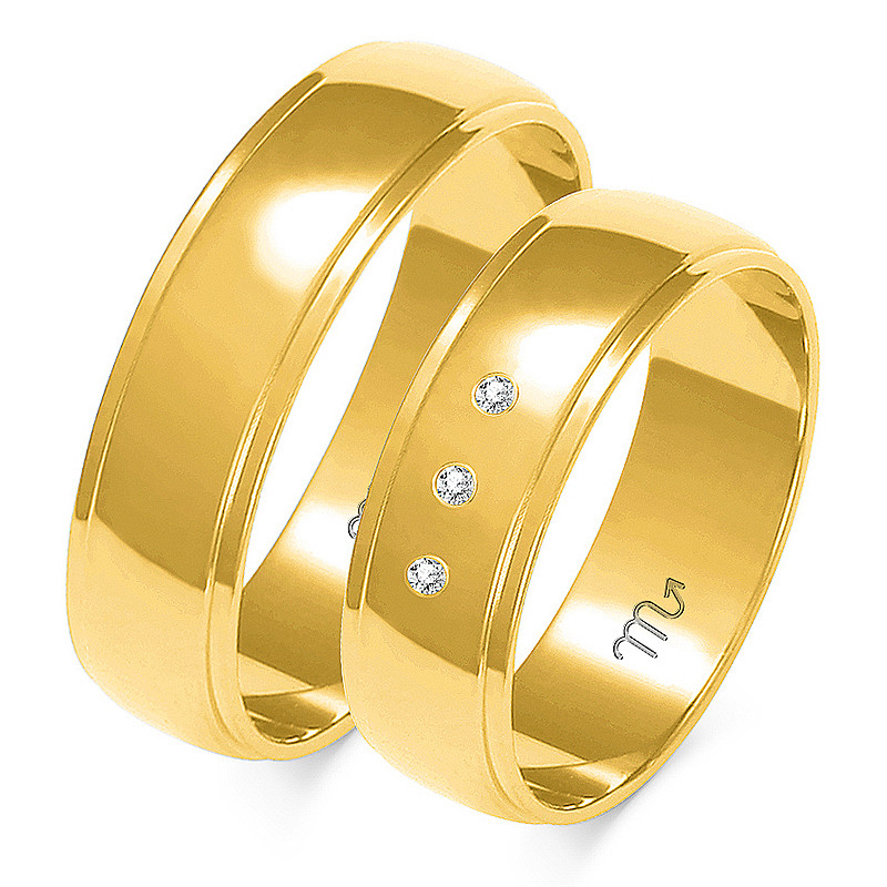 Obrączki ślubne nr ZO A-153