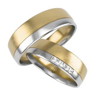 Obrączki Ślubne z diamentami LA Z11