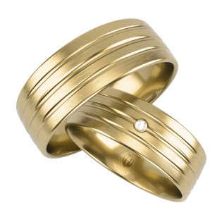 Obrączki Ślubne z diamentami LA Z04