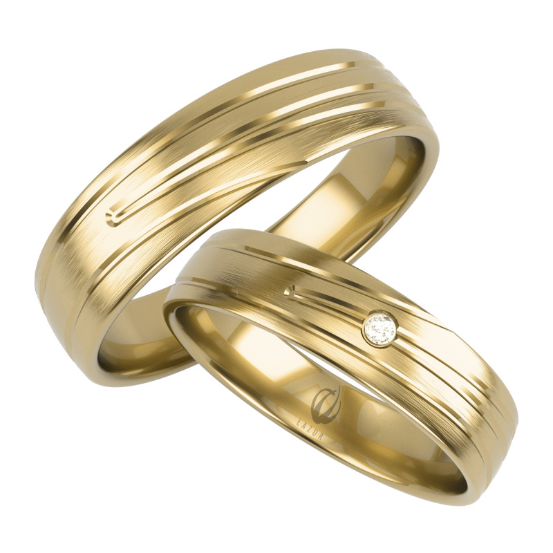 Obrączki Ślubne LA B63 próba 585