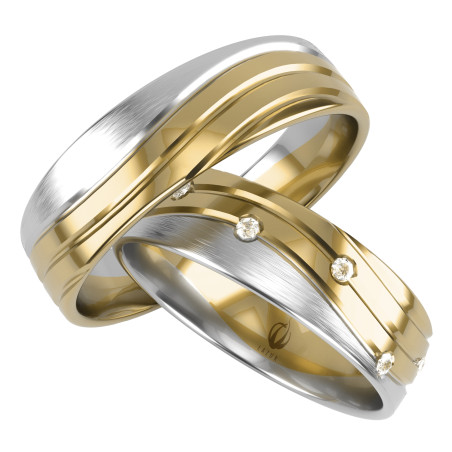 Obrączki Ślubne LA B72 próba 585