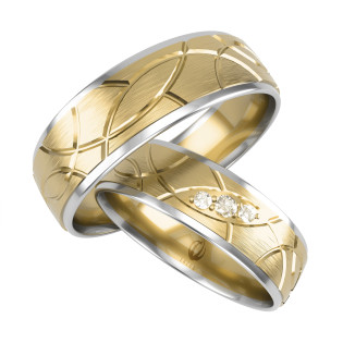 Obrączki Ślubne LA B76 próba 585