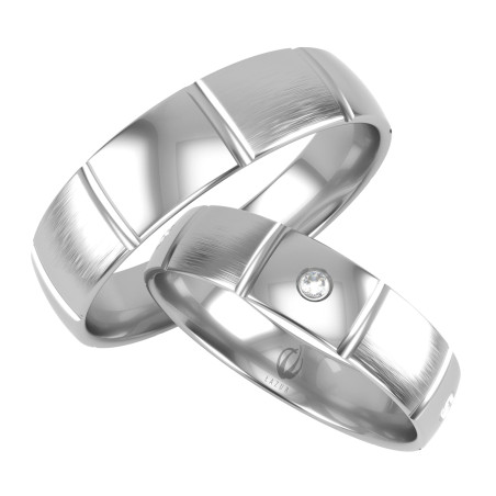 Obrączki Ślubne LA B80 próba 585