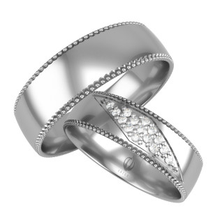 Obrączki Ślubne LA K52 próba 585