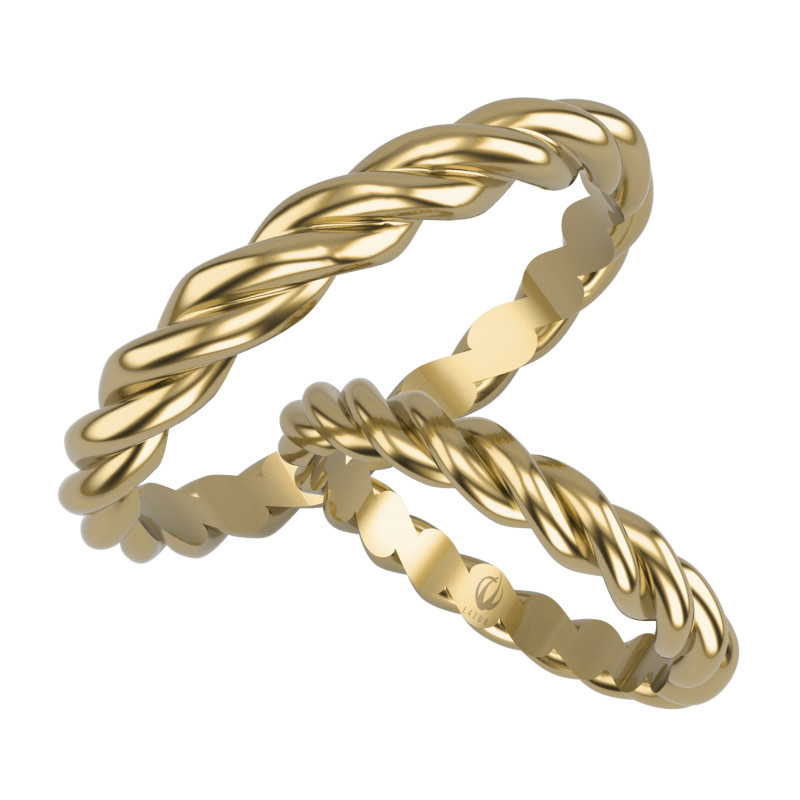 Obrączki Ślubne LA K61 próba 585