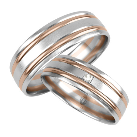 Obrączki Ślubne LA B09 próba 585