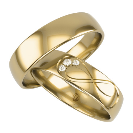 Obrączki Ślubne LA B125 próba 585