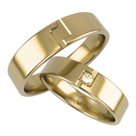 Obrączki Ślubne LA B131 próba 585