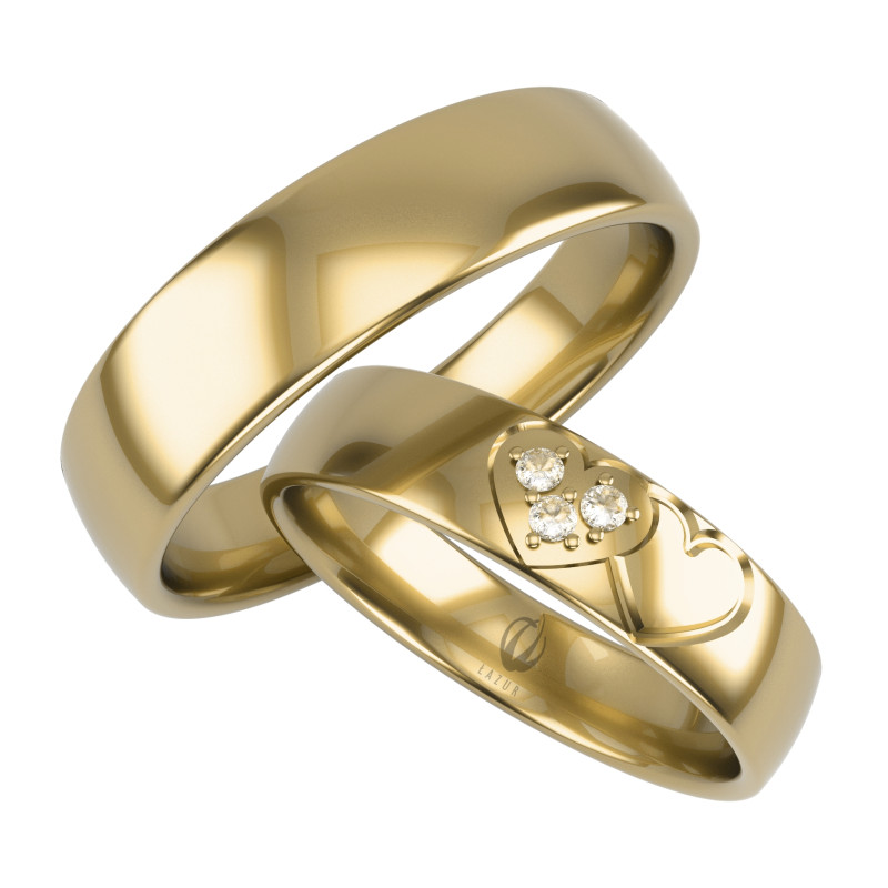 Obrączki Ślubne LA B133 próba 585