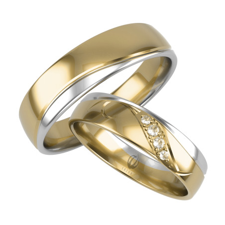 Obrączki Ślubne LA B140 próba 585