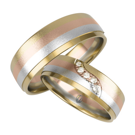 Obrączki Ślubne LA B146 próba 585