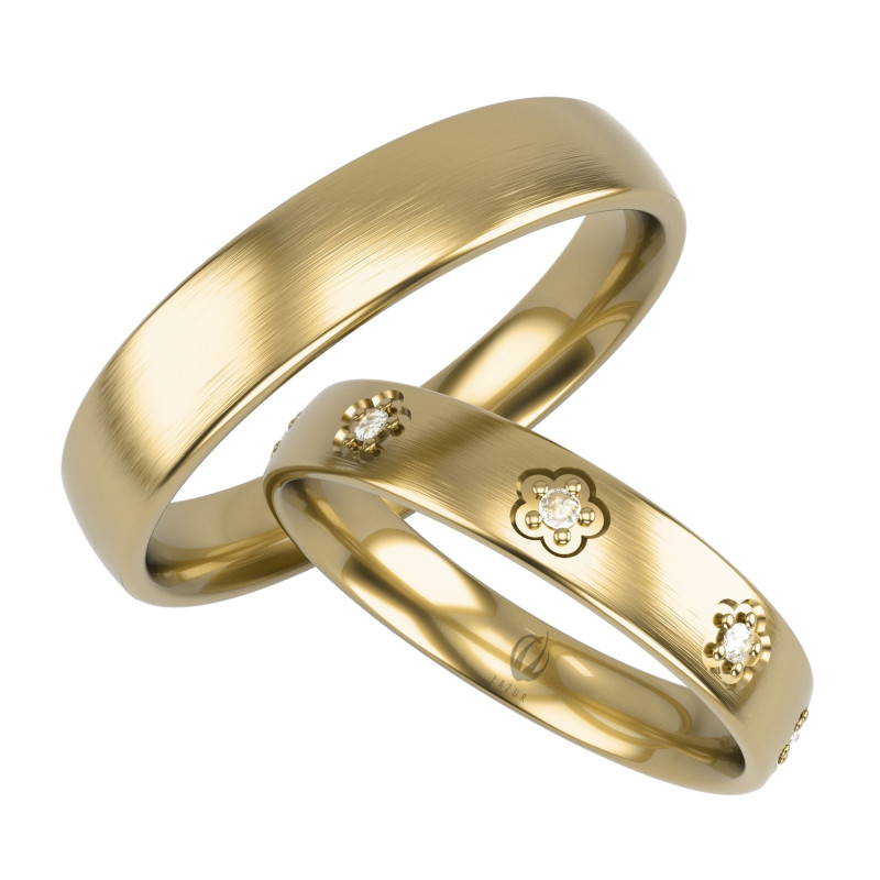 Obrączki Ślubne LA B153 próba 585