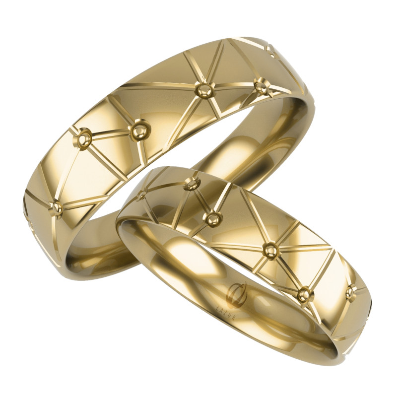 Obrączki Ślubne LA B155 próba 585