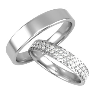 Obrączki Ślubne LA B163 próba 585