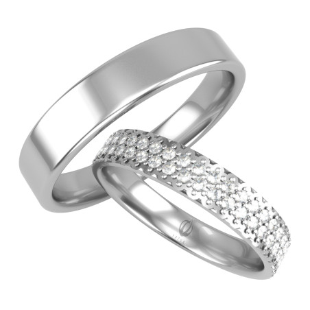 Obrączki Ślubne LA B163 próba 585