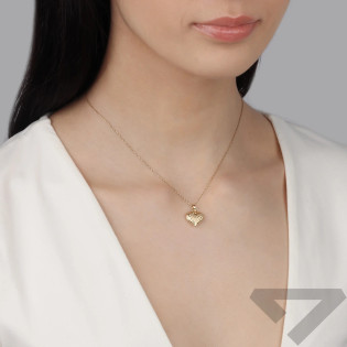 Serduszko złote dmuchane z grawerem i matem