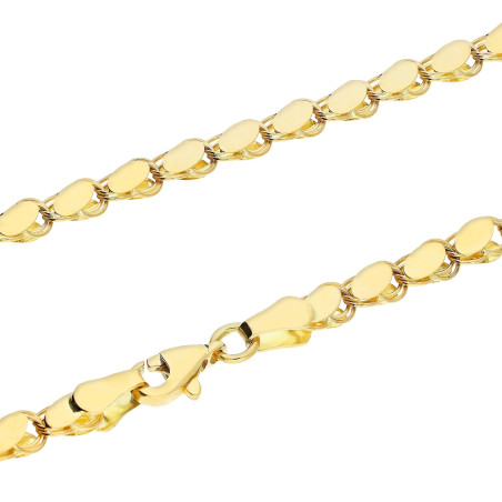 Naszyjnik łuski blask na taśmie ażur