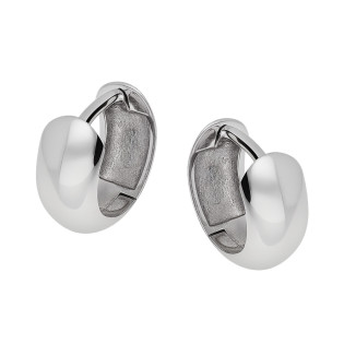 Kolczyki srebrne kółka blaszki gładkie