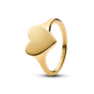 Pierścionek Pandora z oczkiem w kształcie serca do grawerowania 163988C00