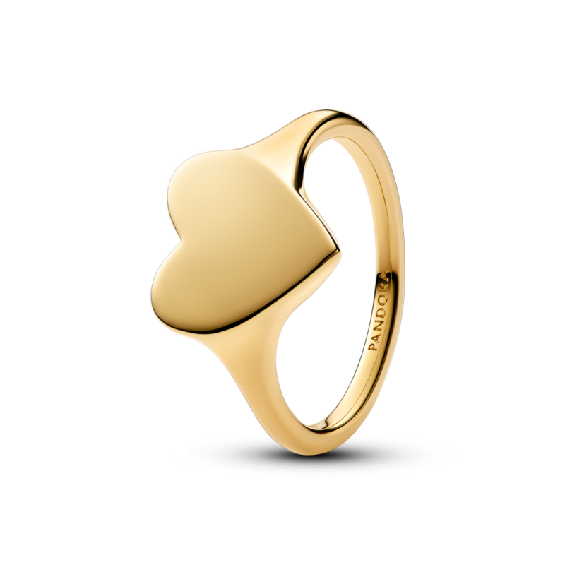 Pierścionek Pandora z oczkiem w kształcie serca do grawerowania 163988C00