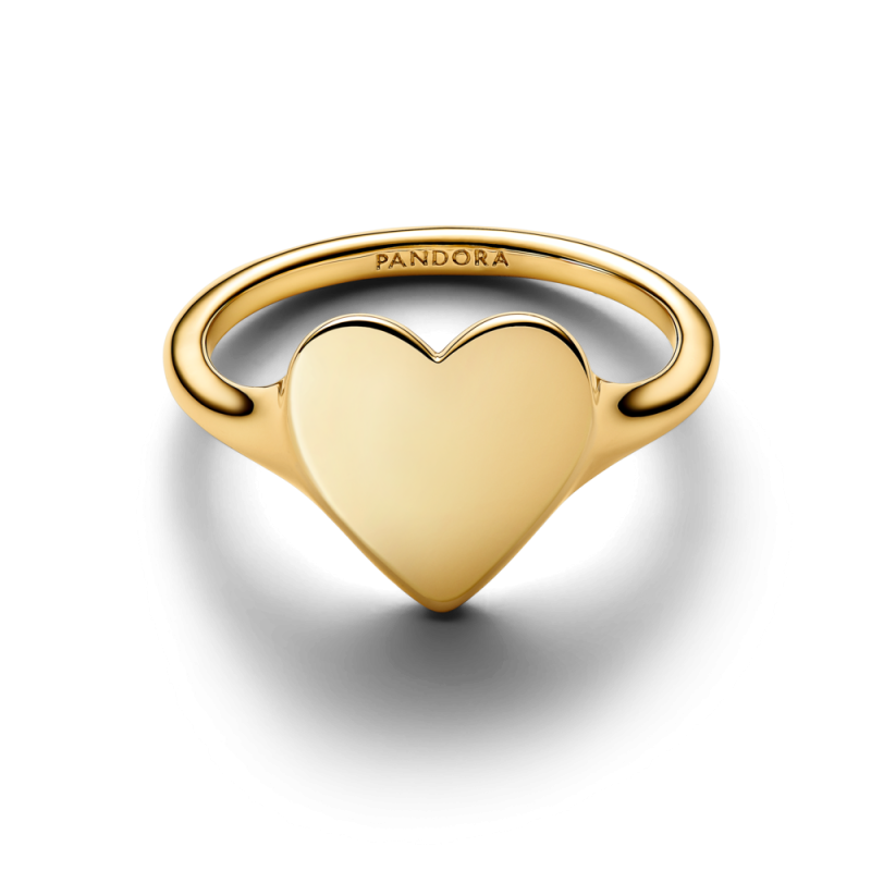 Pierścionek Pandora z oczkiem w kształcie serca do grawerowania 163988C00