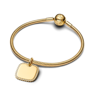 Kwadratowa zawieszka Pandora do grawerowania364009C01