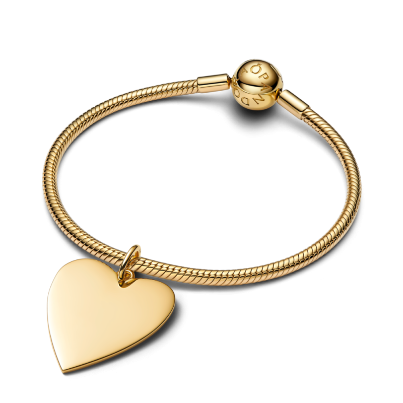 Duża zawieszka Pandora Serce do grawerowania 364016C00