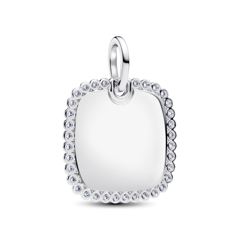 Kwadratowa zawieszka Pandora do grawerowania 394009C01