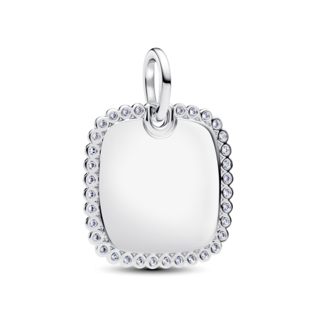 Kwadratowa zawieszka Pandora do grawerowania 394009C01