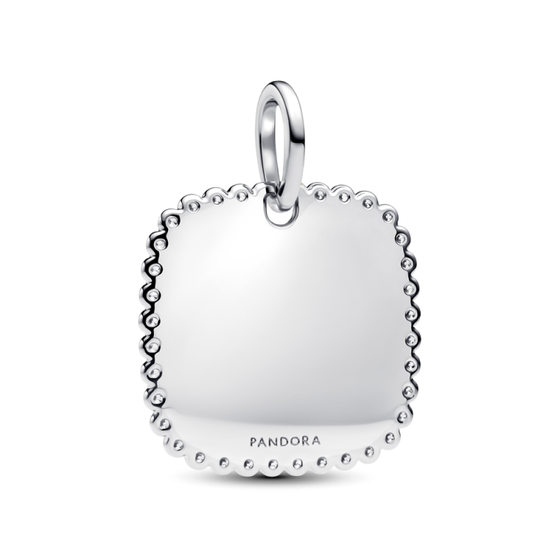 Kwadratowa zawieszka Pandora do grawerowania 394009C01